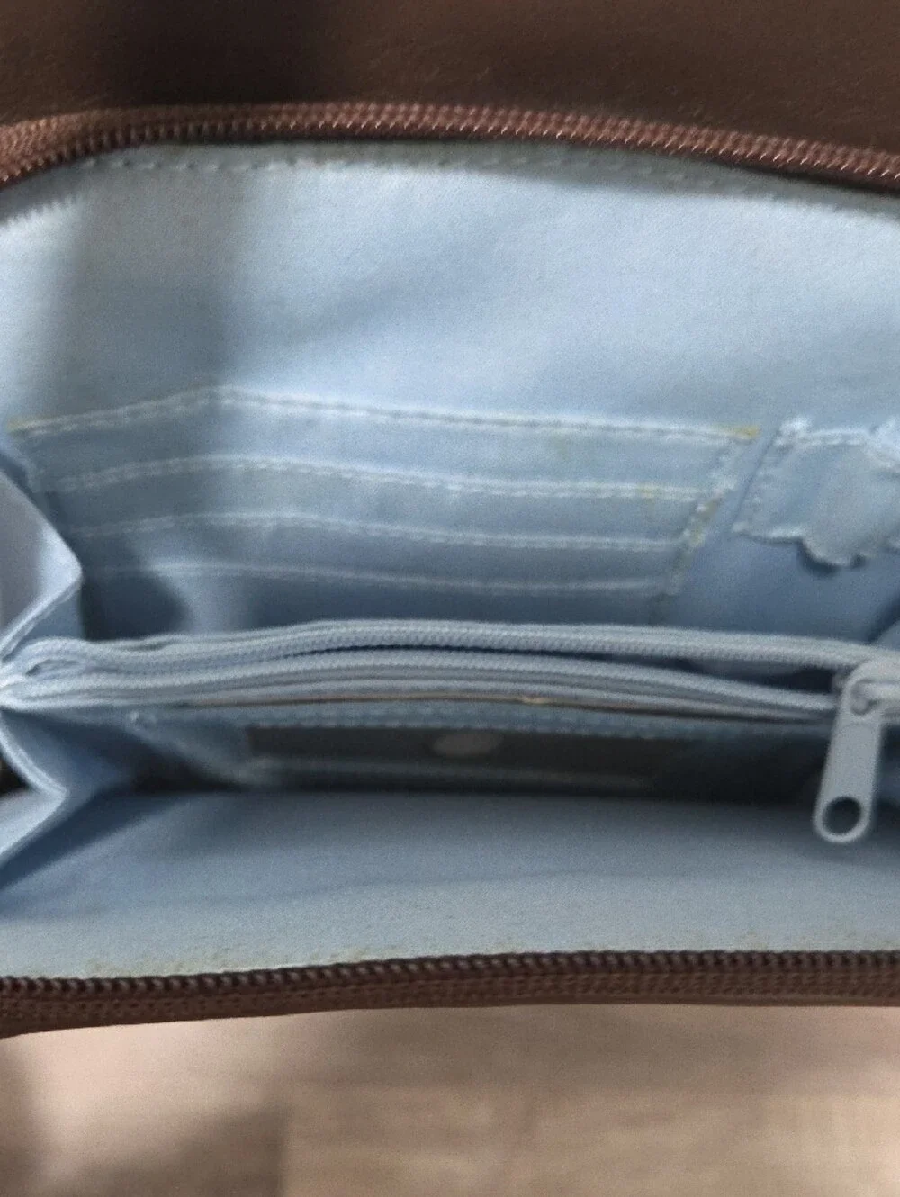 Liz Claiborne Dark Brown Leather Sling Backpack